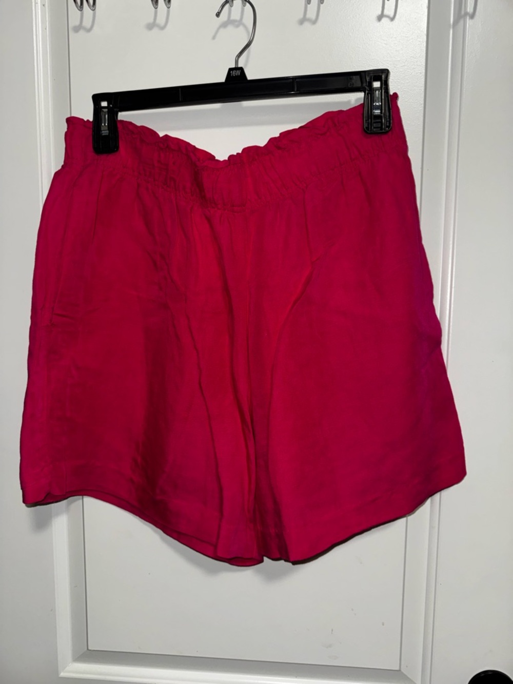 NEW Linen Hit  Pink Shorts Elastic Waist